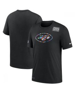 Men's New York Jets 2020 Black Sideline Crucial Catch Performance T-Shirt