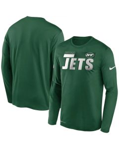 Men's New York Jets 2020 Green Sideline Impact Legend Performance Long Sleeve T-Shirt