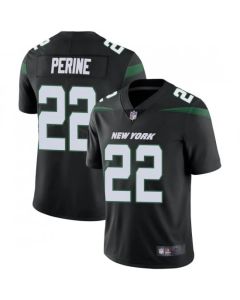 Men's New York Jets #22 La'Mical Perine Black Vapor Untouchable Limited Stitched Jersey