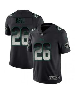 Men's New York Jets #26 Le'Veon Bell Black 2019 Smoke Fashion Limited Stitched NFL Jersey