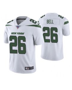 Men's New York Jets #26 Le'Veon Bell White 2019 100th Season Vapor Untouchable Limited Stitched NFL Jersey