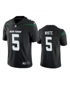 Men's New York Jets #5 Mike White Black Vapor Untouchable Limited Stitched Jersey