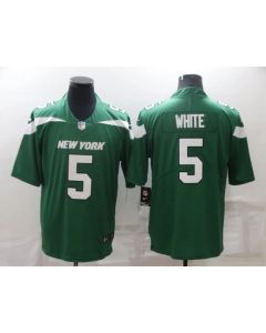Men's New York Jets #5 Mike White Green Vapor Untouchable Limited Stitched Jersey