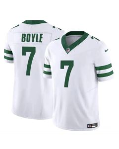 Men's New York Jets #7 Tim Boyle 2023 F.U.S.E. White Throwback Vapor Untouchable Limited Stitched Jersey