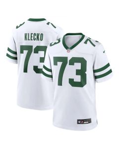 Men's New York Jets #73 Joe Klecko White Throwback Player Stitched Game Jersey
