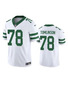 Men's New York Jets #78 Laken Tomlinson White 2023 F.U.S.E. Vapor Limited Throwback Stitched Football Jersey