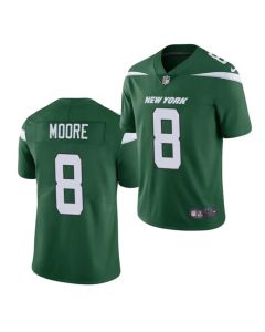 Men's New York Jets #8 Elijah Moore 2021 Green Vapor Untouchable Limited Stitched Jersey