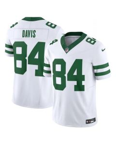 Men's New York Jets #84 Corey Davis White 2023 F.U.S.E. Vapor Limited Throwback Stitched Football Jersey