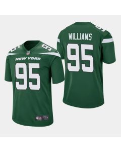 Men's New York Jets #95 Quinnen Williams 2019 Green Vapor Untouchable Limited Stitched NFL Jersey