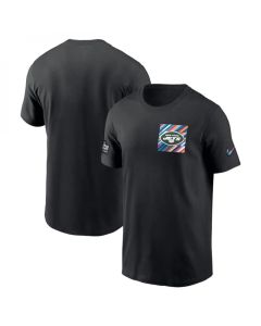 Men's New York Jets Black 2023 Crucial Catch Sideline Tri-Blend T-Shirt