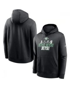 Men's New York Jets Black Fan Gear Local Club Pullover Hoodie