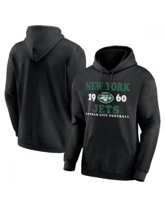 Men's New York Jets Black Fierce Competitor Pullover Hoodie