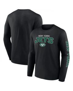 Men's New York Jets Black Go the Distance Long Sleeve T-Shirt