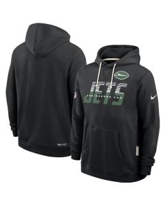 Men's New York Jets Black Sideline Standard Issue Top Prospect Dri-FIT Hoodie
