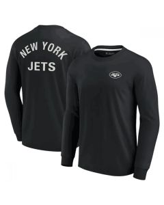 Men's New York Jets Black Signature Unisex Super Soft Long Sleeve T-Shirt