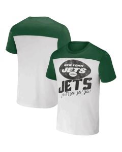 Men's New York Jets Cream/Green x Darius Rucker Collection Colorblocked T-Shirt