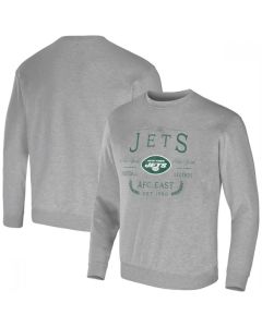 Men's New York Jets Gray Darius Rucker Collection Pullover Sweatshirt