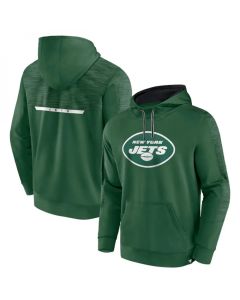 Men's New York Jets Green Defender Evo Pullover Hoodie