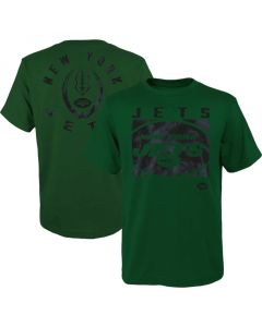 Men's New York Jets Green Preschool Liquid Camo Logo T-Shirt