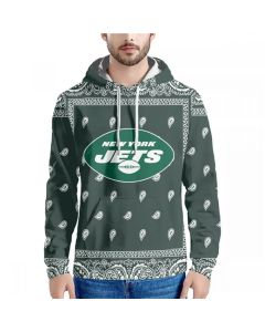 Men's New York Jets Green Pullover Hoodie