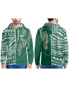 Men's New York Jets Green/White Pullover Hoodie