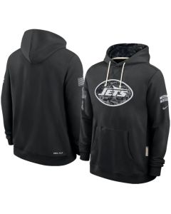Men's New York Jets Nike Black 2026 Salute to Service Sideline Dri-FIT Pullover Hoodie