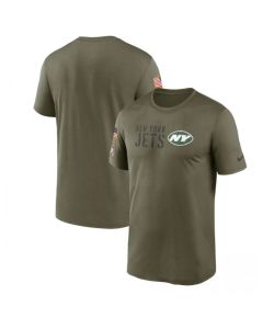 Men's New York Jets Olive 2022 Salute to Service Legend Team T-Shirt