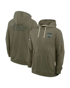 Men's New York Jets Olive 2025 Salute to Service Pullover Hoodie (Olive)