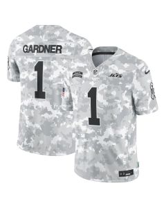 Men's New York Jets Sauce Gardner Arctic Camo 2024 Salute to Service Limited Jersey
