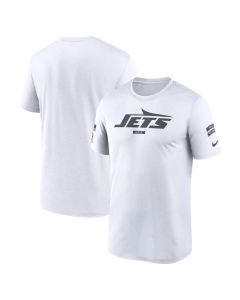 Men's New York Jets White 2024 Salute To Service Legend Performance T-Shirt