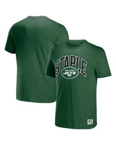 Men's New York Jets x Staple Green Logo Lockup T-Shirt