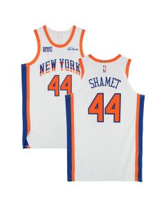 Men's New York Knicks #44 Landry Shamet White Stitched Basketball Jersey (White)