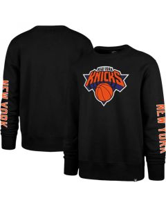 Men's New York Knicks '47 Black 2022/23 City Edition Two-Peat Headline Pullover Sweatshirt