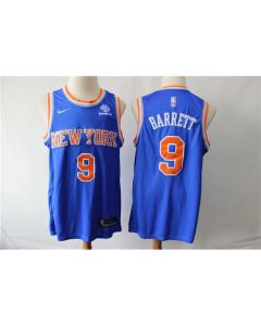 Men's New York Knicks #9 RJ Barrett Blue Stitched NBA Jersey