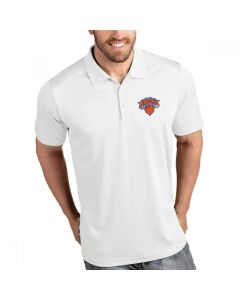 Men's New York Knicks Antigua White Legacy Pique Polo