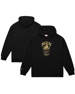 Men's New York Knicks Black 2026 Finals Champions Gold Coffee Cup Hoodie (Black Gold)