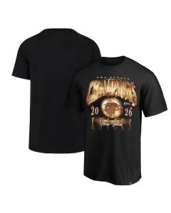Men's New York Knicks Black 2026 NBA Finals Champions Big & Tall T-Shirt (Black)