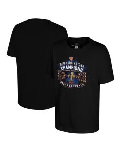 Men's New York Knicks Black 2026 NBA Finals Champions Bracket T-Shirt