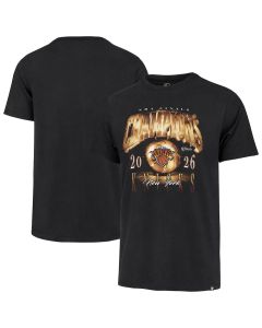 Men's New York Knicks Black 2026 NBA Finals Champions Franklin T-Shirt