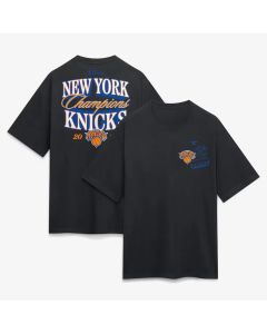 Men's New York Knicks Black 2026 NBA Finals Champions Legacy Heavyweight T-Shirt (Black)