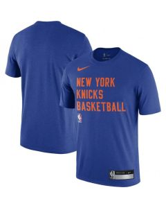 Men's New York Knicks Blue 2023/24 Sideline Legend Performance Practice T-Shirt