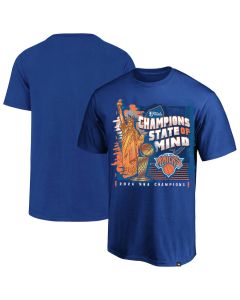 Men's New York Knicks Blue 2026 NBA Finals Champions Big & Tall State of Mind T-Shirt (Blue)