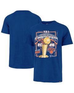 Men's New York Knicks Blue 2026 NBA Finals Champions Franklin T-Shirt (Blue)