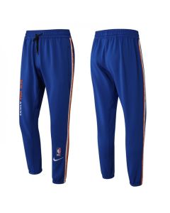 Men's New York Knicks Blue Performance Showtime Basketball Pants