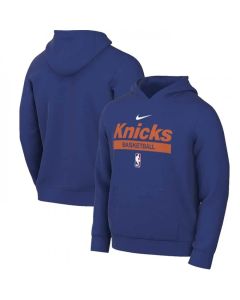 Men's New York Knicks Blue Spotlight Fleece Overhead Hoodie