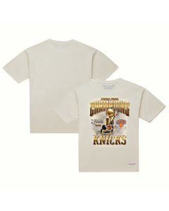 Men's New York Knicks Cream 2026 NBA Finals Champions T-Shirt (Cream)