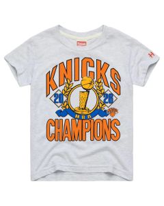 Men's New York Knicks Homage Gray 2026 NBA Finals Champions Classic Tri-Blend T-Shirt (Gray)