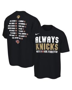 Men's New York Knicks Black 2026 NBA Finals Champions Roster Club T-Shirt