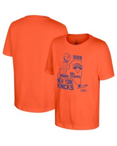 Men's New York Knicks Orange 2026 NBA Finals Champions State T-Shirt
