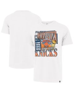 Men's New York Knicks White Three-Time NBA Finals Champions Franklin T-Shirt (White)